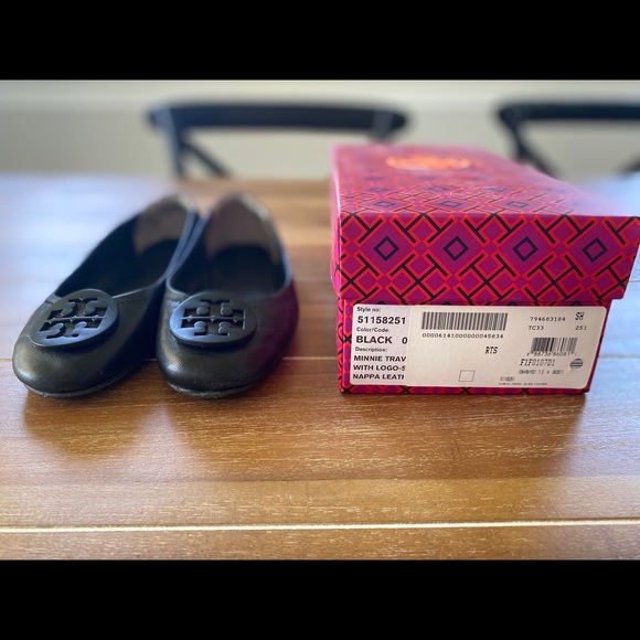 Tory Burch Minnie Travel Ballet Flats - Black - Picture 5 of 8